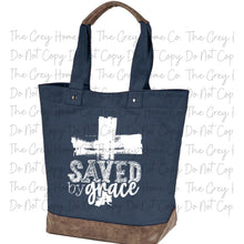 Load image into Gallery viewer, Saved By Grace   - Canvas Tote
