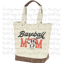 Load image into Gallery viewer, Baseball Mom - Canvas Tote
