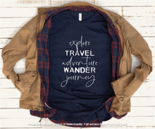 Load image into Gallery viewer, Explore Travel Adventure Wander Journey
