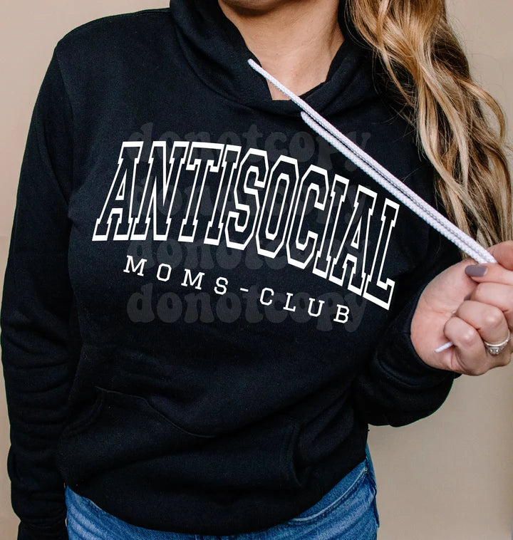 Antisocial Moms Club ( White Ink )